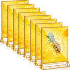 PPH-Sisy Acrylic Sign Holder 8.5x11 Clear Acrylic Frames Display Stand Double by PPH-SisyPurchaseNow