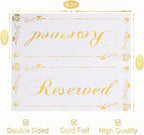 12 Pack Reserved Table Signs White Reserved Table Tent Card - Image 5
