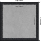 Amanti Art Black Framed Magnetic Board 18x18 Small Vision Board - Image 2