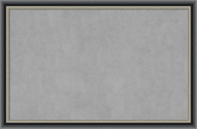 Amanti Art Black Framed Magnetic Board 23x35 Large Vision Board by AmantiArt