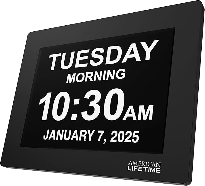 American Lifetime New 2026 Dementia Clock Large Digital Clock - Image 8