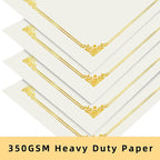 HAUTOCO 50 Packs Certificate Holders, Cream Color Diploma Folders Certificate - Image 4