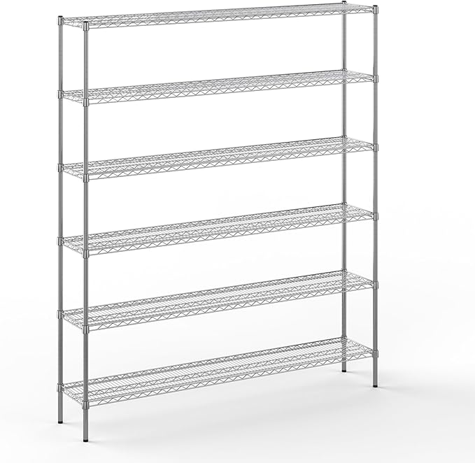 Regal Altair 14" Deep x 72" Wide x 86" Height Wire Shelving Kit | 6-Tier | NSF by Regal+Altair