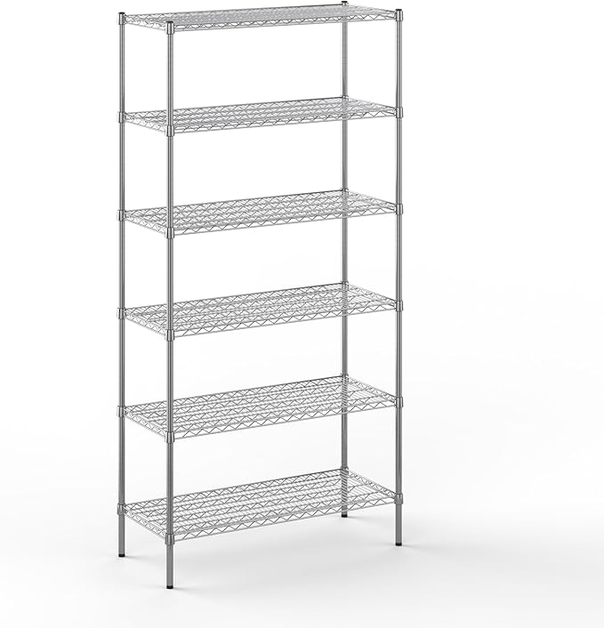 Regal Altair 18" Deep x 42" Wide x 86" Height Wire Shelving Kit | 6-Tier | NSF by Regal+Altair