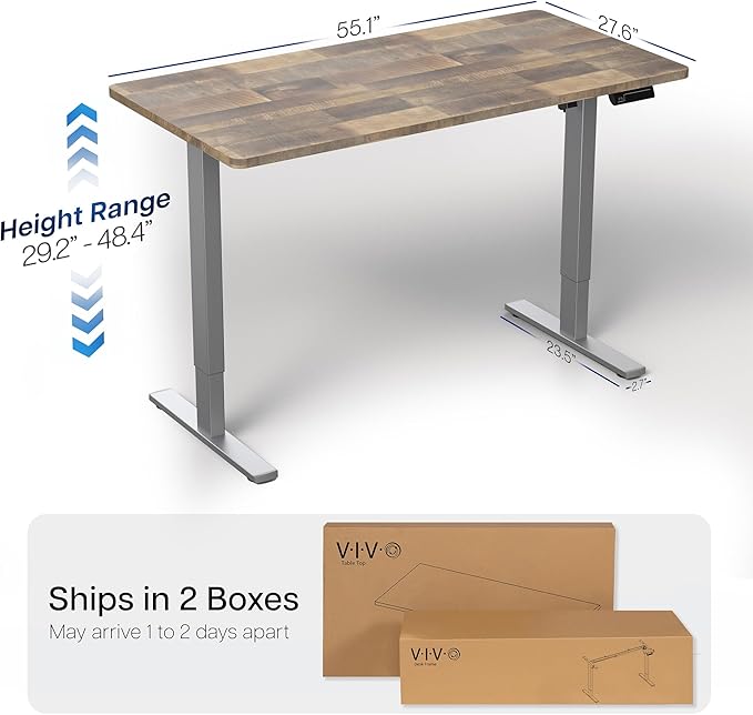 VIVO Electric 55 x 28 in Standing Desk, Memory Height Adjustment, 1B Series - Image 3