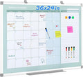 MAKELLO Dry Erase Calendar for Wall 36" x 24", Large White Board Calendar by MAKELLO