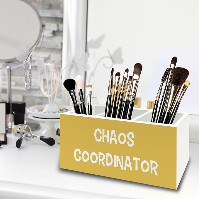 XPH Chaos Coordinator Yellow Pen Pencil Holder Organizer - Image 4
