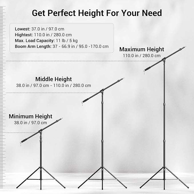 SmallRig 110"/9.2ft Photography Light Stand - Image 2