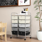 GOFLAME 10-Drawer Rolling Storage Cart, Art Craft Storage Organizer on Wheels - Image 9