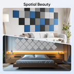 UNECHO 12 Pack 12" X 12" X 0.4" Acoustic Panels - Image 5