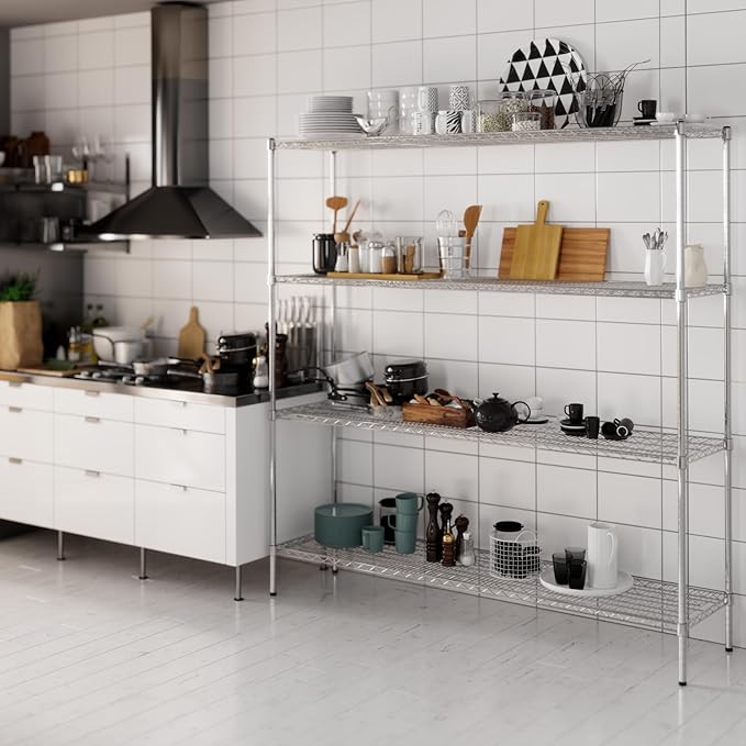Regal Altair 18" Deep x 72" Wide x 74" Height Wire Shelving Kit | 4-Tier | NSF - Image 7