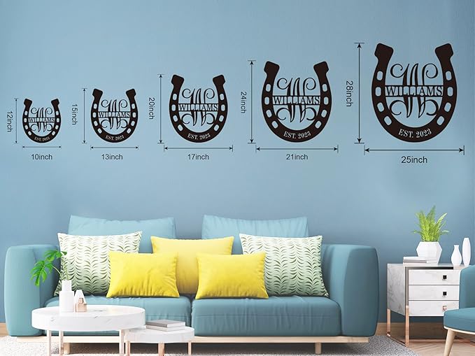 Personalized Horseshoe Metal Sign - Image 5