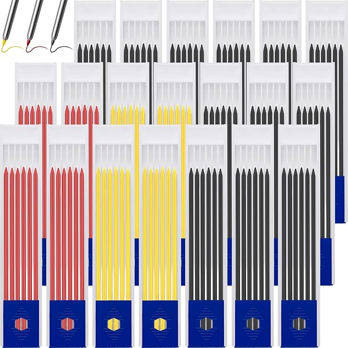 Zhehao 120 Pieces 2.8 mm Carpenter Pencils Lead Refills HB Refill by Zhehao