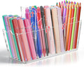 Zioffiel Scalloped Acrylic Pen Pencil Marker Cup Holder Organizer by Zioffiel