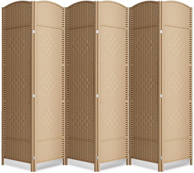 Cocosica 6 Panel Room Divider, 6Ft Folding Privacy Screen, Tall by cocosica
