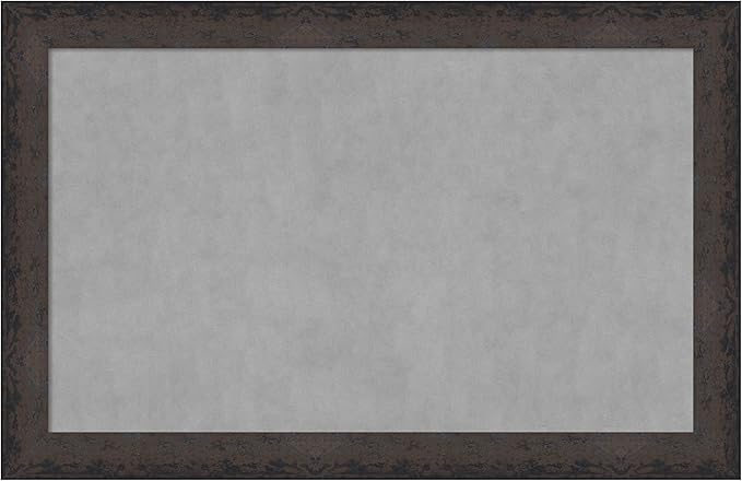 Amanti Art Black Framed Magnetic Board 29x45 Large Vision Board by AmantiArt
