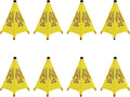 20 inch Wet Floor Sign 8 Pcs, Pop up Foldable Wet Safety Signs by Unknown