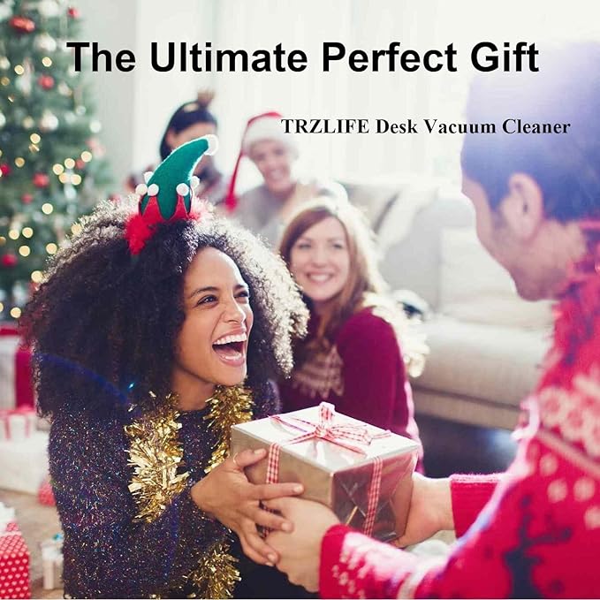 TRZLIFE Desk Vacuum Cleaner, Upgraded Mini Desktop Vacuum AA Battery More - Image 5