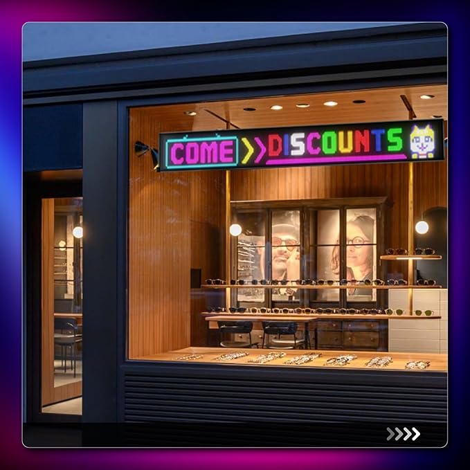 Large Programmable LED Sign, P5 Resolution Indoor Store LED Sign, - Image 2