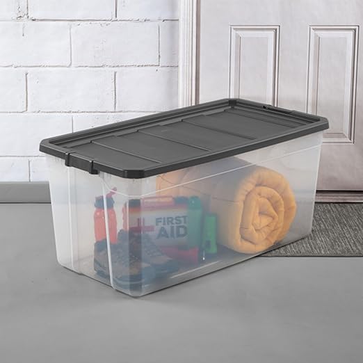 Sterilite 3-Pack Modular Stacker Box, Durable Clear Plastic Storage Bins - Image 6
