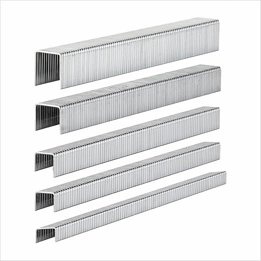 HW HAMWOO 20 Guage Galvanized T/50 Staples, 5 Sizes Assorted Size Project Pack by HWHAMWOO