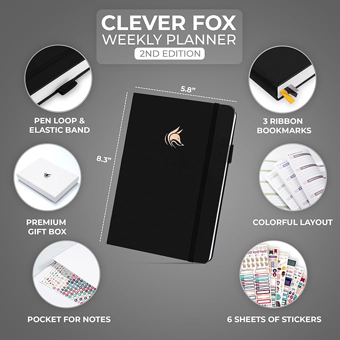 Clever Fox Planner 2nd Edition – Colorful Weekly & Monthly Goal Planner - Image 2