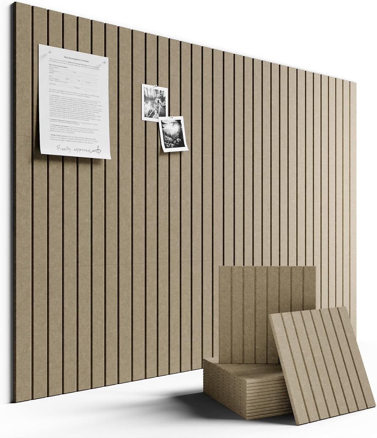 Large Felt Bulletin Board 48" x 36" Cork Board Alternative-12 Pack
