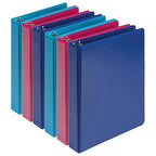 Samsill Economy 1 Inch Mini 3 Ring Binder, Made in The USA, 9.1” x 7.5” Round by Samsill