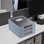 Leather Letter Tray, Office Supplies Desk Organizer - Image 5