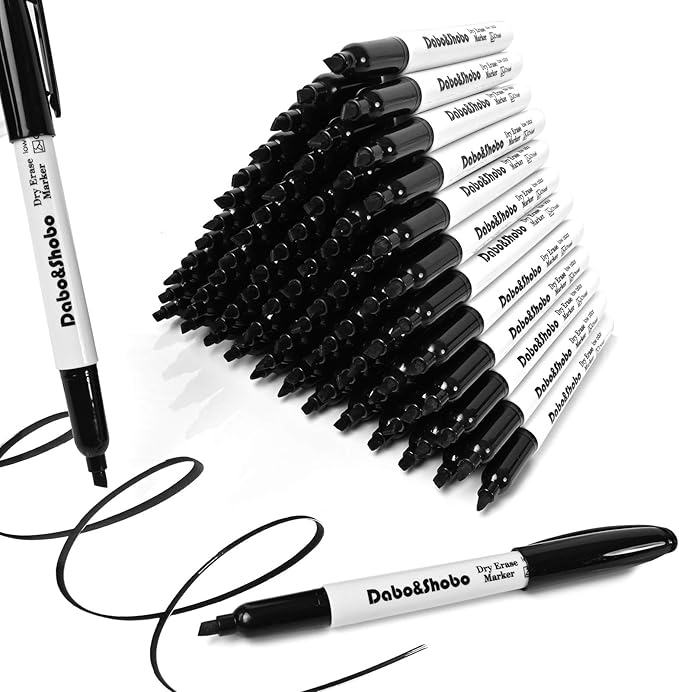 Dabo&Shobo Dry Erase Markers, （80 Count, Chisel Tip）-White Board Markers/Pens by DaboShobo