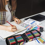 H & B 72 Colored Pencils Set, Art Pencil Kit - Image 6