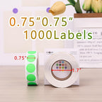 PARLAIM 3/4 Inch Roll Color Coding Labels, 1000 per Roll Round Permanent - Image 2