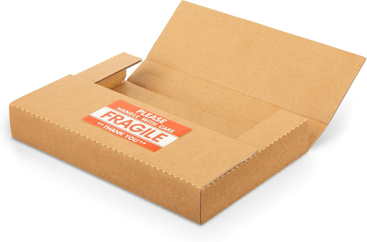 9x6x1.3 inch cardboard box for shipping dvd, cd, main product view