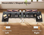 OffiGo L Shaped Electric Standing Desk - Image 6
