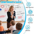 ANYUKE Low Odor Dry Erase Markers, Chisel Tip Whiteboard Markers Non-Toxic - Image 4
