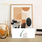 YQDEJ Motivational Eucalyptus Leaves Pen Holder - Image 3