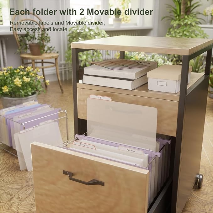 Extra Capacity Hanging File Folders, 4.72" Reinforced Wheat Straw Expanding - Image 3