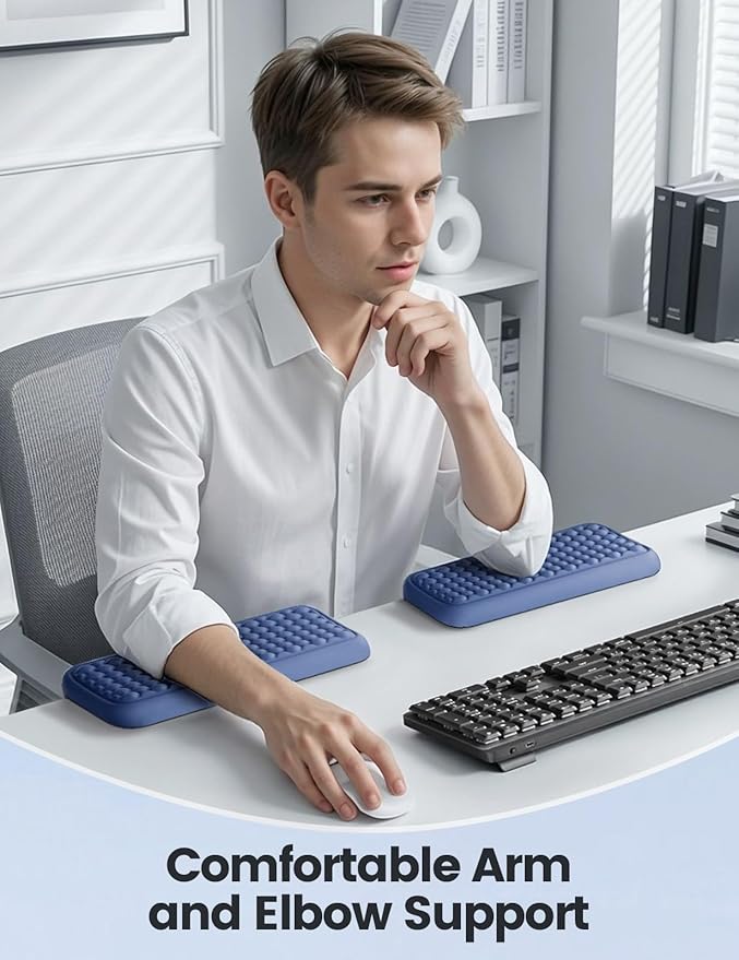 Vaydeer 2Pcs Elbow Pad for Desk, L-Shaped Arm Rest Desk Edge Cushion, Ergonomic - Image 3
