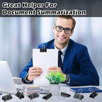 Yexiya 300 Pcs Large Binder Clips Bulk Big Paper Clamps Office Supplies Paper - Image 6