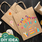 XPCARE 200Pack Paper Bags 8x4.5x10 Inch, Plain Medium Paper Bags - Image 4