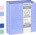 POPRUN 3 Ring Binder 1.5 Inch, Holds 325 Sheets of 8.5 x 11 Paper, Extra by POPRUN