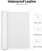 YSAGi Leather Desk Protector, Office Mat, Large Mouse Mat, Non-Slip PU Leather - Image 5