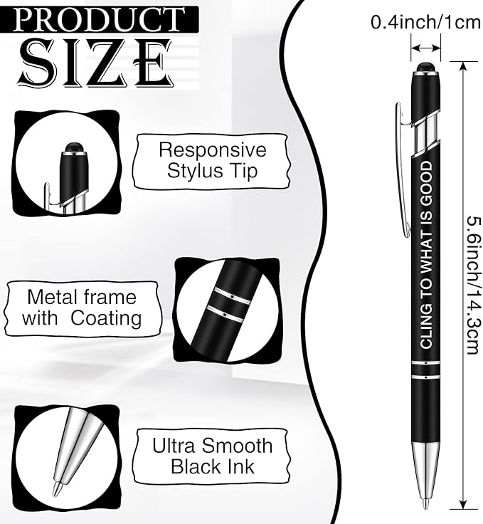 Zonon 12 Pcs Inspirational Pens Bulk Funny Ballpoint Pen - Image 2