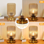 lightround cordless table lamp for bedroom, touch stepless, close-up detail