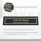 Business Wood Name Plate for Desk | Custom Desk Name Plate Personalized Gift - Image 3