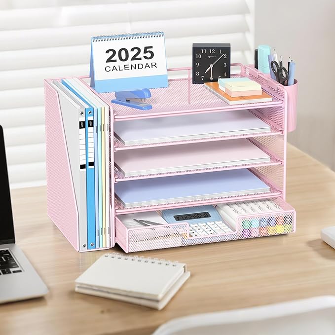 OPNICE Desk Organizer, 5-Tier Paper File Organizer - Image 2