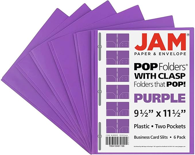 JAM PAPER Plastic Color POP Folders - Image 6
