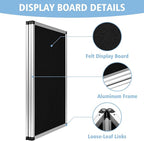 Nisorpa 3+1 Panel Folding Trade Show Presentation Board 70.8“ x 35.4” Trifold - Image 6
