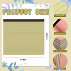 Lincia 6 Pcs 11" x 9.5" Legal Pads College Ruled Notepad Landscape Notebook - Image 2