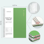 EMSHOI A4 Spiral Notebook Bullet Dotted journal, 11.2" X 8.27", 300 Pages/150 - Image 3